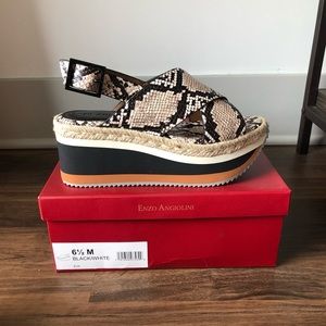 Enzo Angiolini Wedge Sandal - NWT